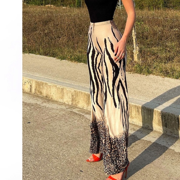 Pattern wide pant - Picture 3 of 6